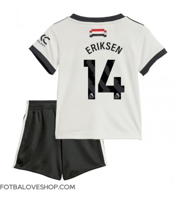 Manchester United Christian Eriksen #14 Dětské Alternativní Dres 2024-25 Krátký Rukáv (+ trenýrky)